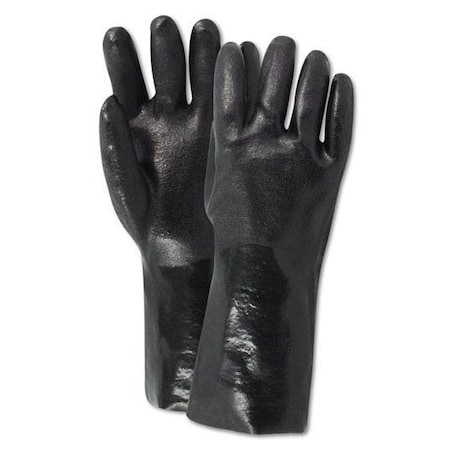 Magid MultiMaster T2070R Black Sand Finish PVC Gloves, 12PK T2084R